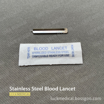 Stainless Steel Blood Lancet Medical Use